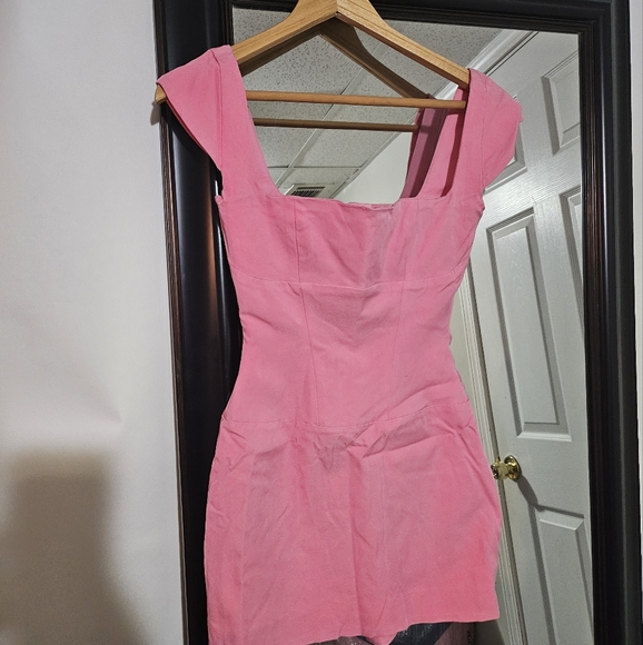 House Of CB 'Leonida' French Pink Corset Mini Dress - Picture 3 of 6